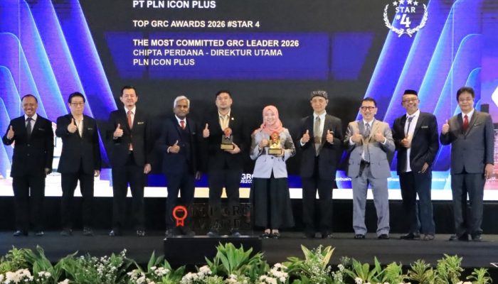 Dua Penghargaan TOP GRC Awards 2026 Kembali Diraih, Tegaskan Komitmen PLN Icon Plus pada Tata Kelola