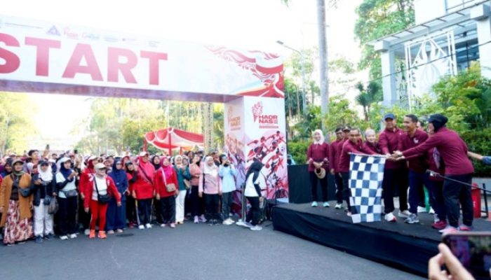 Peringatan Hari Olahraga Nasional (Haornas) ke-43 di Kabupaten Bojonegoro Berlangsung Meriah