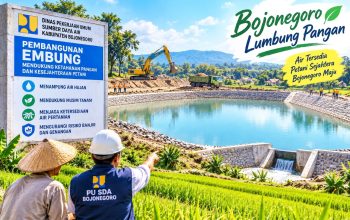 PU SDA Bojonegoro Bangun Embung, Petani Disiapkan Hadapi Kemarau